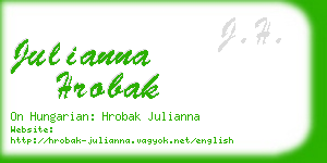 julianna hrobak business card